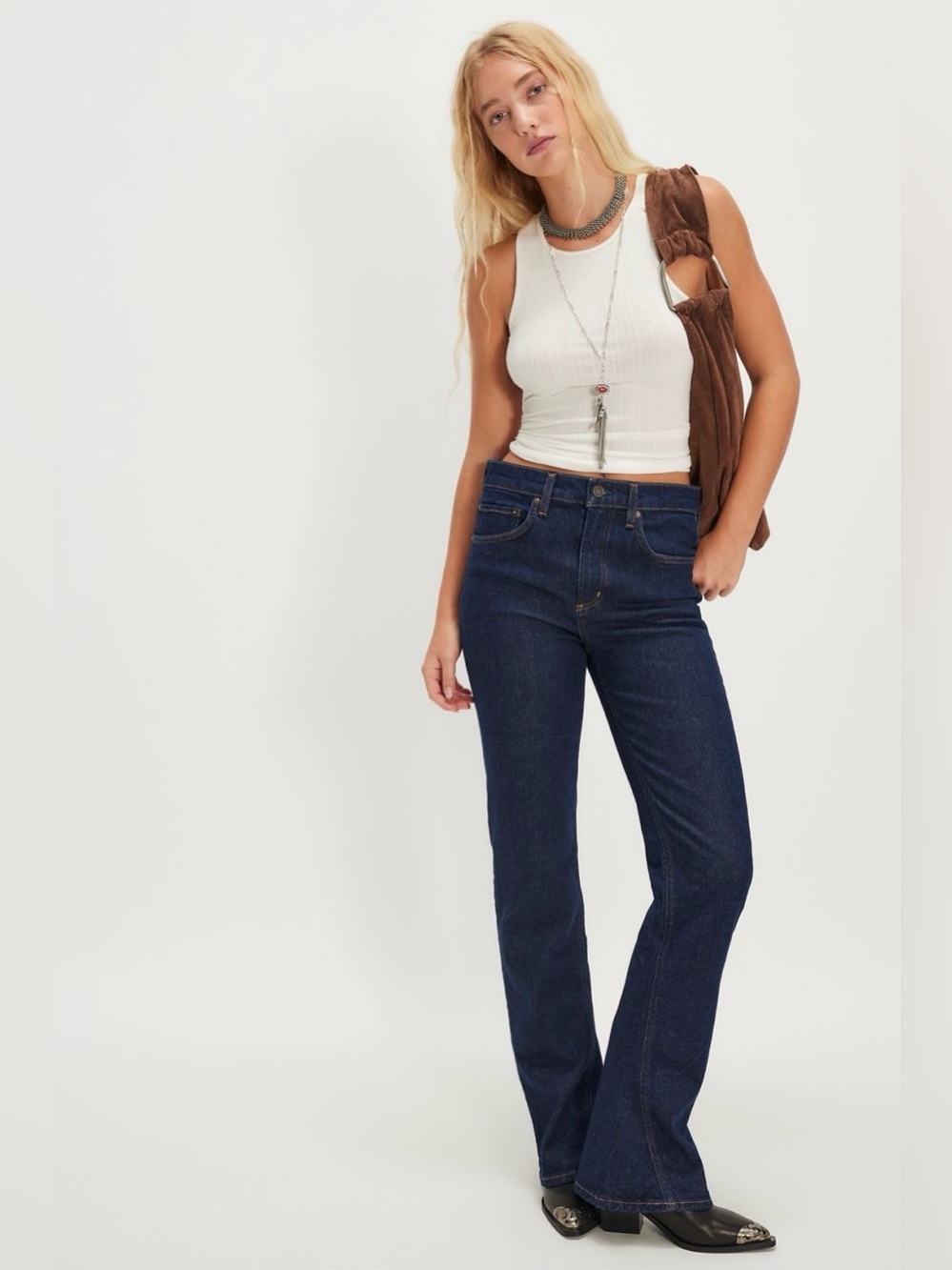 NWT AGOLDE Mid-Rise Kick Bootcut Jeans Reissue size 26